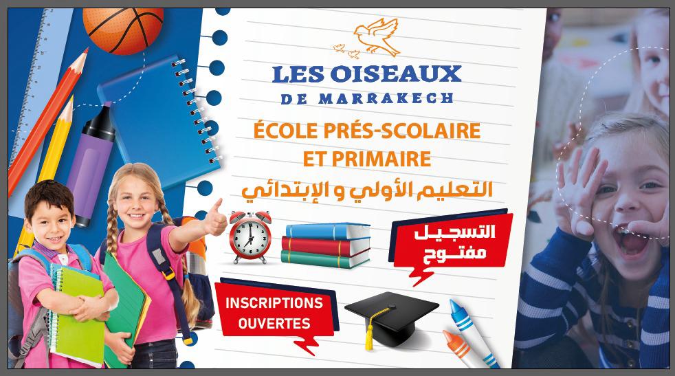 Affiche Les Oiseaux de Marrakech — Inscriptions 2026-2027